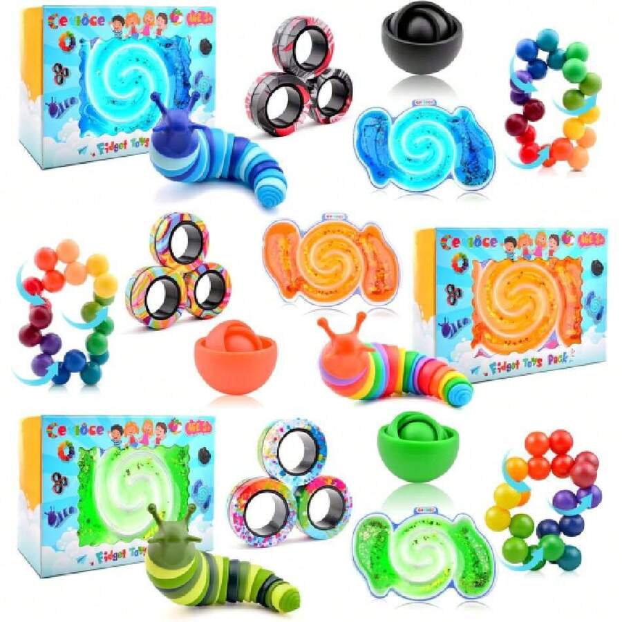 15Pcs Fidget S Adults Pack,Stocking Stuffers For Teens Bo Girls,Autism ...
