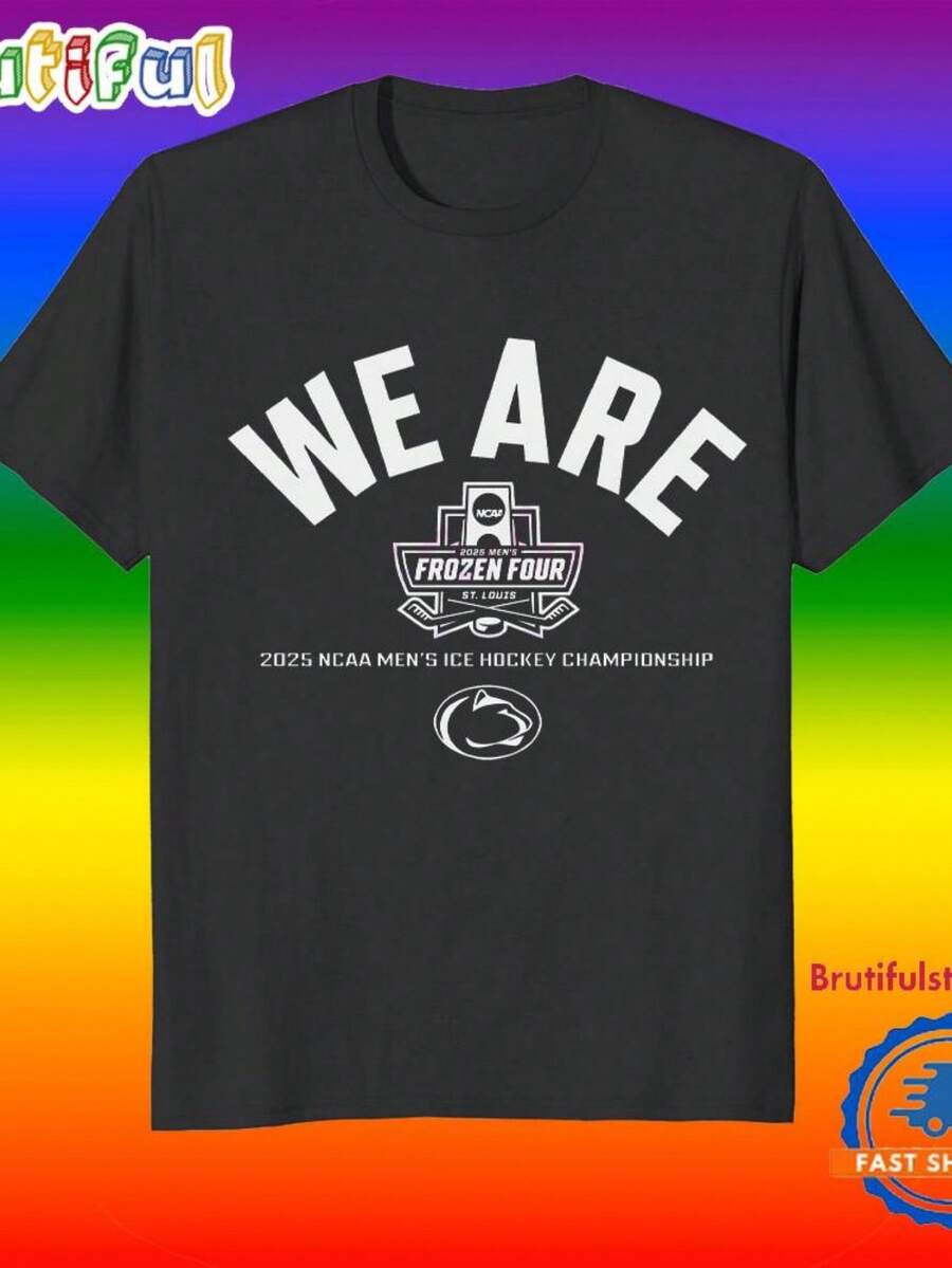 We Are 2025 Frozen Four Nittany Lions T Shirt (2) - 黑色 - 查看 1