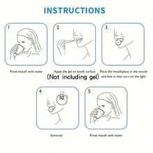 Teeth Whitening Accelerator, Teeth Whitening Care Tool, Wireless LED Teeth Whitening Light, 400mAh, Suitable For Home Use And Portable