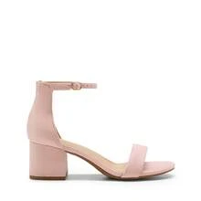 Women Low Heel Pump Sandals Open Toe Dress Shoes Ankle Strap Chunky Block Heeled Sandals For Autumn Prom Wedding Party Daily Wearing - Hồng - Xem 7