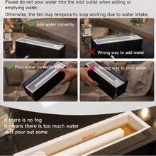 Este humidificador de aromaterapia cuenta con una chimenea con simulación de llama, luces de siete colores ajustables, temporizador y control remoto. Ideal para dormitorios, salas de estar y oficinas, es un regalo ideal para Navidad, aniversarios y cumpleaños. - Negro - Ver 9