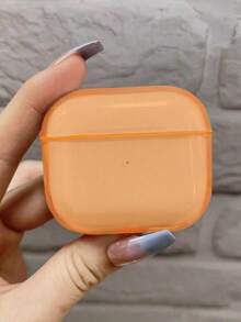 Solid Color Matte Transparent Material Earbud-Free Protective Case Compatible With Apple Anti-Fall, Anti-Scratch, Transparent Protective Case - Clear - View 16