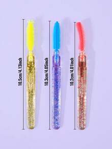 3pcs/6pcs Silicone Eyelash Brush, Silicone Eyelash Comb, Soft Curved Design Fits Eye Area Without Pricking, Groom & Apply Mascara Makeup Tool - Multicolor - View 6