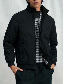 Chaquetas cortavientos para hombre, cortavientos ligeros, chaquetas de golf para exteriores - Negro - Ver 6
