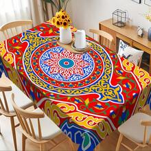 1 chiếc khăn trải bàn Kaya Mia kiểu Trung Đông, phong cách Ai Cập và Ả Rập Hồi giáo, nhiều màu sắc, làm bằng polyester, có thể giặt, kích thước универсальный, phù hợp cho nhà bếp, phòng ăn, tiệc tùng và tiệc chiêu đãi. - Nhiều màu - Xem 14