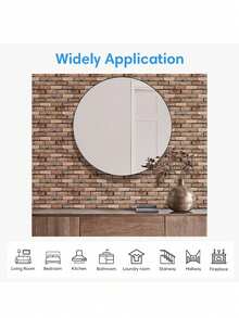 20片3D PVC仿砖自粘墙板，防水瓷砖墙贴，适用于浴室、厨房防溅板，易于清洁，小砖墙砖，适用于室内墙面、房车、出租房DIY装饰 - 彩色 - 查看 5