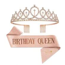 16/17/18/19/50 Years Old Girl Birthday Decorations, Including Birthday Sash, Crown/Headpiece, 18th Birthday Gift For Girls, Birthday Party Decorations, Girl Birthday Decor - 18 - View 16
