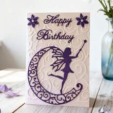 Creative And Moon Metal Cutting Dies, DIY Scrapbooking Album And Embossing Stencil, Greeting Card Making Tool, Card Paper Cutting Crafts ,Gift Card Making Template Die Cuts. - Silver - View 8