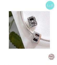 L&B ACCESSORIES Berloque Letra B em Prata 925 - Prata - Visão 5