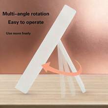 Portable LED Makeup Mirror Touch Control - 3 Lighting Modes 360° Rotating Home/Vanity/On-The-Go Gift - trắng - Xem 4