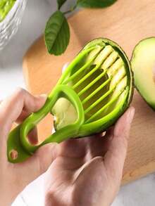 1 pieza Pelador, Deshuesador y Cortador de Aguacate 3 en 1, Separador de Frutas, Herramienta de Cocina de Plástico para Verduras, Accesorio para el Hogar - Multicolor - Ver 4
