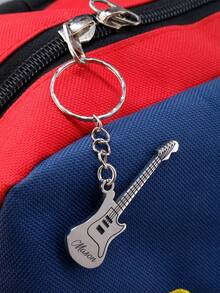 Llavero de guitarra personalizado con nombre grabado, llavero personalizado para amantes de la música, diseño de letra personalizado como recuerdo - Estilo A - Ver 6