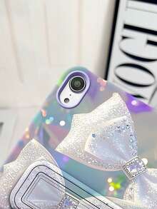 Custodia protettiva con farfalla in cristallo sfumato, compatibile con Apple iPad Mini 6/7, Tab A7/9, iPad 5/5 Pro, Redmi iPad SE11, custodia protettiva colorata e amichevole per la pelle con supporto - Multicolore - Visualizzare 7