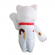 1pc Inflatable Maneki-Neko (Lucky Cat) Costume, Suitable For 1.5-2m Height, Blower Fan Not Included - Lucky Cat - View 3