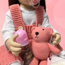 55cm Lifelike Doll, Vinyl Material, Dressable & Washable, Ideal Holiday Gift And Sweet Present From Mom And Dad - Pink - View 4