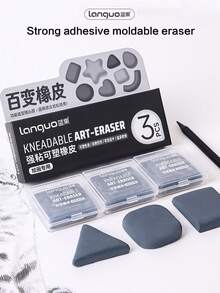 1pc Blue Fruit Mechanical Pencil-Style Eraser, Erasable, Dust-Free, Suitable For Children, Artists, Sketching, Drawing - Kneaded Eraser - View 11