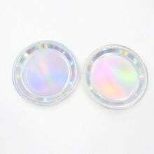 50个7英寸/9英寸防漏加厚纸盘 | 3秒快速清洁桌面 | 一次性派对餐盘 | 可重复使用 | 露营、野餐、居家必备！纸盘、蛋糕盘、生日派对、毕业典礼、返校季餐具