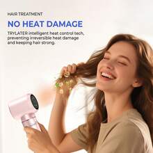 ATOPSKINS 2026升级版玫瑰金五合一热风造型工具（梳子、吹风机和自动卷发器）| 5个可替换刀头（卷发/波浪/顺滑）| 3档温度设置 | 可拆卸自动卷发器 | 节日、情人节、总统日、狂欢节和圣帕特里克节的理想礼物 | 旅行必备 - 美規A型插(110-127V) - 查看 8