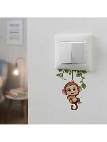 1/2 Sheets Cute Animal Wall Stickers For Nursery, Baby Room Decor Removable Cartoon Wall Decals With Hearts, Stars, Flowers, Easy To Apply Playroom Kids Bedroom Wall Art - Multicolor - View 10