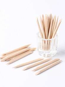 10/100支装 114毫米/4.49英寸橙木棒，用于推角质层和清洁指甲，适用于美甲沙龙和DIY美甲，美甲护理用品，美甲工具，返校季，指甲，美甲工具，用于粘贴人造指甲 - 彩色 - 查看 8