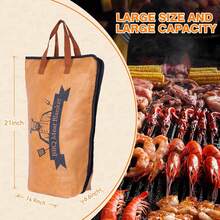 Manta para BBQ para reposar carne – Bolsa aislante para pechuga, manta reutilizable para reposar carne para ahumado, asado, uso en tinas de preparación – Accesorios para BBQ para pechuga, costillas, hombro de cerdo, 21"x21" - Marrón - Ver 7