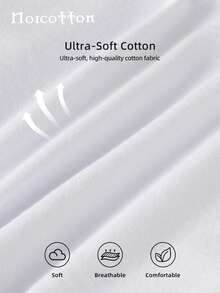 3条装 Norcotton 白色男士三角裤，纯棉平角内裤 - 白色 - 查看 6