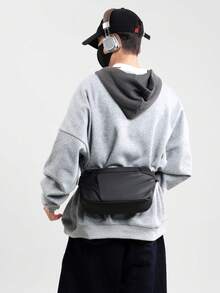 New Small Messenger Bag For Students, Snack Bag, Work Tote, Lunch Bag, Unisex Shoulder Bag, Backpack For College, Multifunctional Dorm Bag, Father's Day Gift, Men's Shoulder Bag, Messenger Bag, Satchel, School Supplies, Autumn Courier Bag, Vintage Coin Purse, Winter Men's Gift Phone Bag - Multicolor - View 7