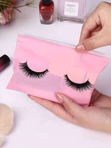 10pcs/30pcs Eyelash Care Bags, Eyelash Packaging Bags, Cosmetic Original Design Bags, Suitable For Vanity Accessory Storage, Jewelry Storage Box, Cosmetic Storage Box, Perfume Storage Box, Cosmetic Bag, Small Eyelash Zipper Case, Travel Care Accessories, Organized Makeup Bag, Travel Essentials. - Multicolor - View 8