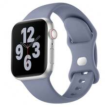 Soft Silicone Sport Band Compatible For Watch Bands Women Men, Waterproof  Strap Fits 38mm 40mm 41mm 42mm 44mm 45mm 46mm 49mm Watch Ultra 3/2/1 And Series 11/10/9/8/7/6/5/4/3/SE,42mm(Series321)/44mm/45mm/46mm/49mm,Bluegray - 藍灰色 - 查看 1