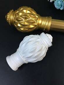 2 pezzi Finali in plastica per asta tenda, Finali in plastica per asta tenda doccia, Finali decorativi per asta tenda, Finali per asta, Finali sigillanti per asta, Accessori per asta tenda, Decorazione per la casa, Accessori decorativi, Finali per asta romana - Multicolore - Visualizzare 2