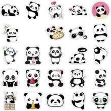 Pegatinas de panda para niños y adultos, lindas calcomanías de animales para portátiles, botellas de agua, equipaje, Icicrim lindas calcomanías de panda para regalos de panda, decoraciones de fiesta,(Panda) - Multicolor - Ver 4