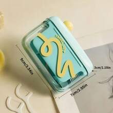 自动弹出式便携牙线盒 - 高级旅行牙线盒，配有超细牙线棒，呵护口腔卫生，清新口气 - 小巧便捷，易于携带 - 彩色 - 查看 4