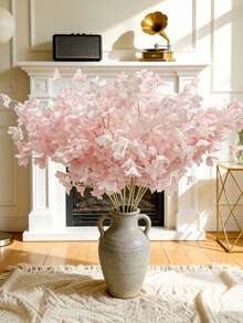 MEHELANY 3/1 枝仿真粉色苹果花枝 - 逼真仿真樱花装饰，适用于婚礼、订婚、情人节，塑料假花，可用于家居、酒店天花板、桌面、婚礼装饰、花瓶填充 - 淺粉色 - 查看 4