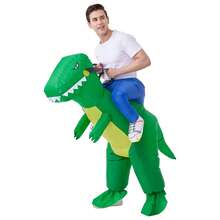 1pc Green Dinosaur Inflatable Costume, Suitable For 1.5-2m Height, Blower Fan Not Included - Multicolor - View 7