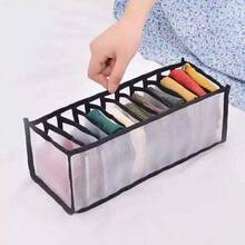 3pcs Foldable Fabric Organizer Boxes, Underwear & Bra Storage Boxes, Made Of Polyester Fiber, Drawer Style With Dividers, Suitable For Storing Underwear, Socks, Accessories. Multi-Functional Wardrobe Storage, Suitable For Home And Travel Use. - Multicolor - View 16