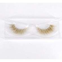 Brown Eyelashes Natural Mink False Lashes  Brown Blonde 3 Pairs  Haloween Party (Brown2),38506204 - 棕色 - 查看 6