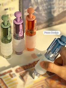 [Custom] Expandable Double-Sided Tape Set, Custom English Text, Made Of PE Material, Not Waterproof, For Scrapbooking, Crafts And Art Projects. Plastic-Friendly Surface, Comes With Convenient Dispenser - Multicolor - View 5