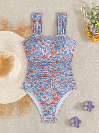 Baddräkt för kvinnor i ett stycke, sexig rygglös rund halsringning, baddräkt för sommarstrandkläder