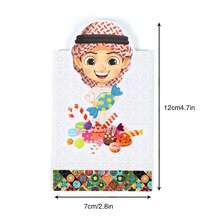 12pcs Cute Cartoon Envelopes, Gift Money Envelopes, Gift Money Gift Bags, Money Boxes, Cartoon Design, Holiday Celebration Cash Envelopes, Party Supplies, Arabic Style, Ramadan, Eid - Multicolor - View 2