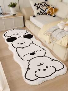 1 قطعة سجادة صناعية من الصوف السميك 10 مم ، 1000 جرام/م2 ، بشكل غير متماثل على شكل كلب صغير ، سجادة ناعمة وفاخرة ، حصيرة غير انزلاقية وقابلة للغسيل للغرفة النوم أو غرفة المعيشة أو المكتب أو الحمام - متعدد الألوان - مشاهدة 12