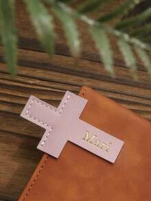 1 pièce Signet personnalisé en or avec nom, signet personnalisé avec estampage à chaud du nom, signet vintage avec croix, marque-page personnalisé, onglet de coin, cadeau de lecture de la Bible, accessoire charmant pour les amateurs de livres, signet pour les rats de bibliothèque, cadeau pour les amateurs de livres - Multicolore - Voir 17