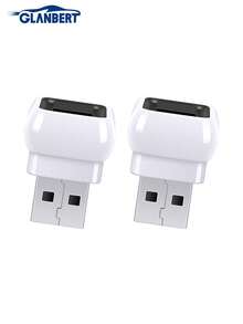 GLANBERT 2pcs Mini USB LED Car Atmosphere Lights, Plug-In USB Decorative Night Lights, Portable Car Ambient Lighting Set, Universal Car Interior Accessories Fit Most Vehicles - A - View 15