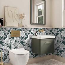 1 Roll Of Green Background White Sketch Floral Wallpaper Self Adhesive Wallpaper Vinyl Wall Contact Paper Waterproof And Moisture-Proof, Easy To Install And Detachable Wall Stickers Kitchen Waterproof And Oil Resistant Stickers, Desktop Stickers, Heat-Resistant And Oil Resistant Kitchen Wallpaper Cabinet Stickers - Dark Green - View 7