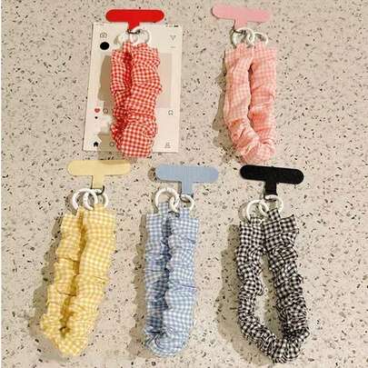 1 pieza Cordón de teléfono con estilo INS, cuerda elástica, correa de muñeca linda para chica, anti-pérdida, compatible con Android y la mayoría de teléfonos inteligentes, regalo para madre, familia, amigos, cumpleaños, vacaciones