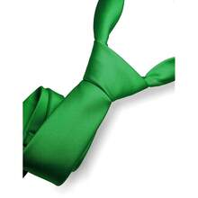 RBOCOTT Solid Color Tie Formal Necktie For Men,Green - Green - View 3