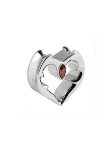 1 chiếc khuyên tai hình trái tim bằng thép không gỉ đính đá Zirconia, màu da, kiểu dáng punk, hình trái tim ma quỷ, unisex, kích thước 8mm-25mm - Như thể hiện trong hình ảnh - Xem 13