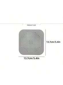 1个带吸盘的排水口毛发收集器，硅胶方形排水盖，适用于淋浴房，防止水槽堵塞，地板盖淋浴排水口毛发出口过滤器，适用于浴室浴缸和厨房，浴室用品家居浴室装饰秋季装饰返校季