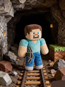 Minecraft 我的世界史蒂夫墨西哥钝口螈毛绒玩具、苦力怕和末影龙毛绒玩具，新品上市