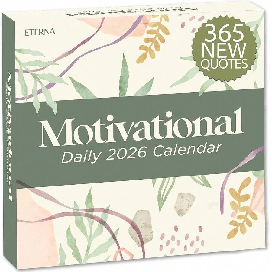 2026 Motivational Calendar | Includes 365 Positive Quotes And ...