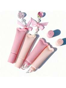 精致樱桃蝴蝶结装饰润唇膏/眼霜旅行罐，配有迷人吊坠，是送给她的完美情人节礼物。这款可爱的迷你化妆品罐饰有樱桃/草莓和蝴蝶结图案，便携防漏，是甜蜜的情人节礼物之选。 - 彩色 - 查看 3